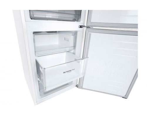 Объем 419л | DoorCooling+ | Белый | LG ThinQ, Wi-Fi, Складная полка - GA-B509MVQM Объем 419л | DoorCooling+ | Белый | LG ThinQ, Wi-Fi, Складная полка - GA-B509MVQM